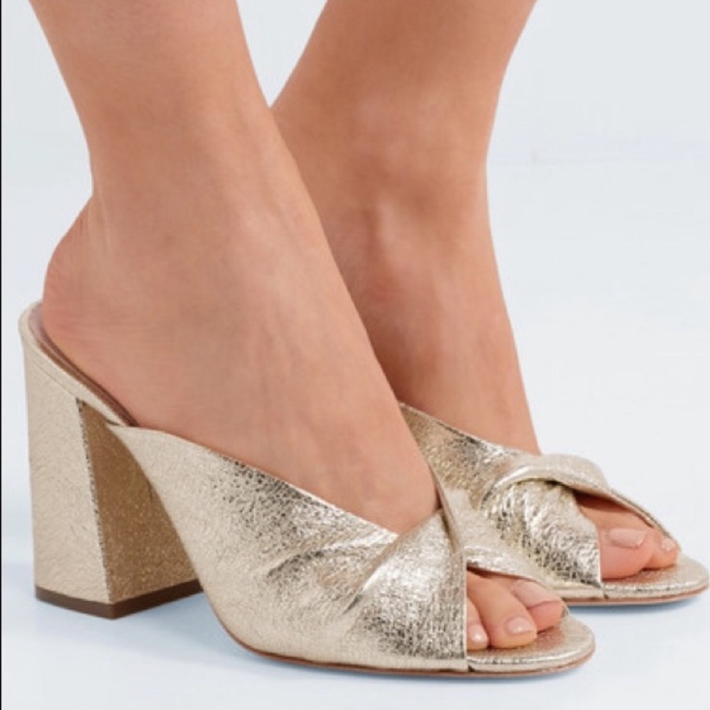 Loeffler Randall Laurel Twist Mule Gold 8B